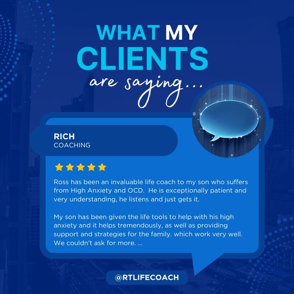 Consultations for Parents: Review from a father advising his Ross Thompson helped his son.