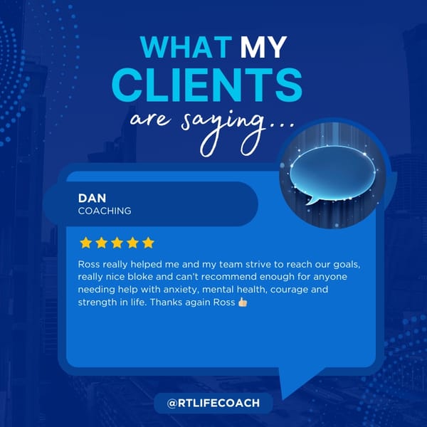 Professional Development Coaching: Review from a client who says Ross helped him and his team achieve their goals.