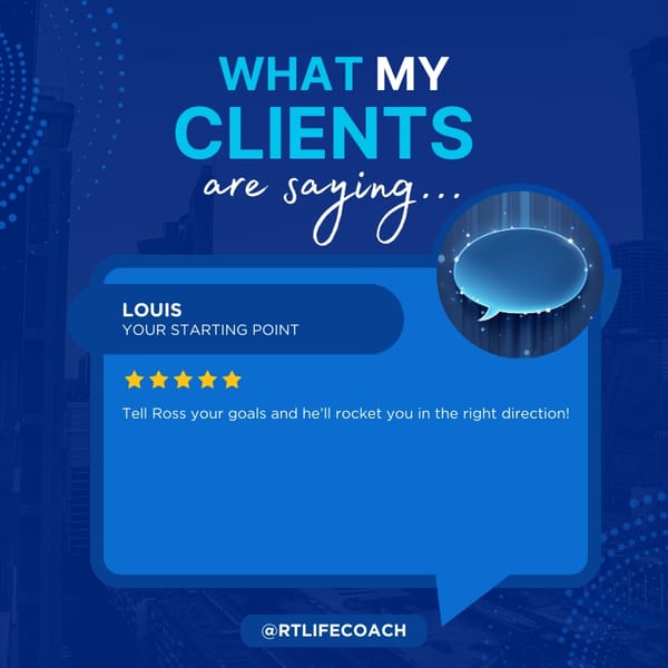 Self Development Coaching Session: Review from a client who says he rocketed towards his goals.