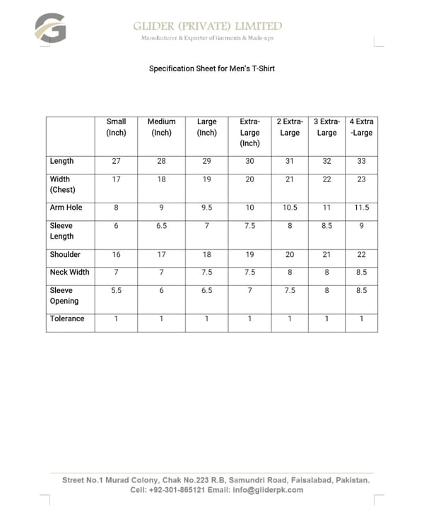 Glider Graphic Print 4XXXXL T-Shirts Pakistan Size Chart Measurement Glider Graphic Print 4XXXXL T-Shirts Pakistan Size Chart Measurement