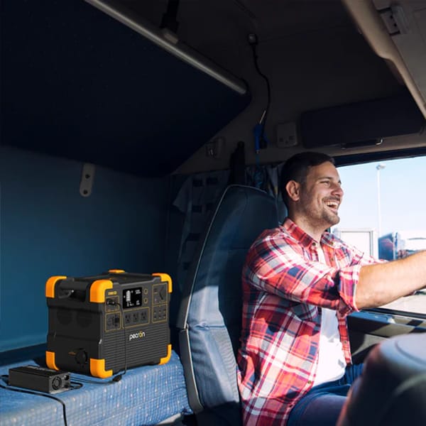 PECRON 500W Car Charger in a Van