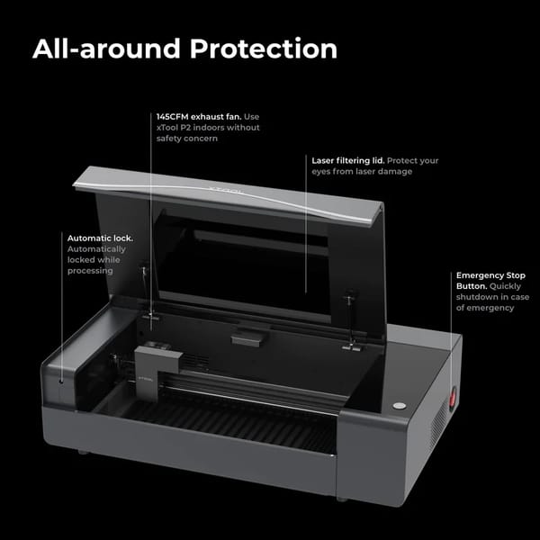 xTool P2S 55W CO2 Laser Cutter In Oman xTool P2S 55W CO2 Laser Cutter In Oman