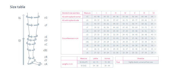 sizing chart elegance