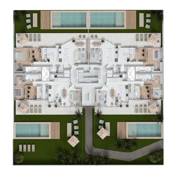 APARTAMENTO GARDEN - TERRÉO