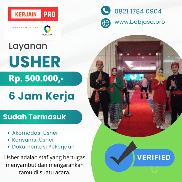 Kerjain Pro By Bob Jasa Agency SPG SPB Usher Model MC Penonton Pengunjung Bayaran Tenaga Kerja Talent Agency Murah Terdekat di Kota Kabupaten di Indonesia