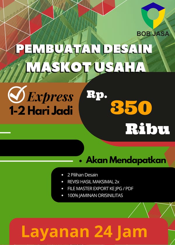 Desainin Pro By Bob Jasa Bikin Pembuatan Desain Brosur Poster Flyer Kop Surat Kemasan Maskot Perusahaan Murah Terdekat di Kota Kabupaten