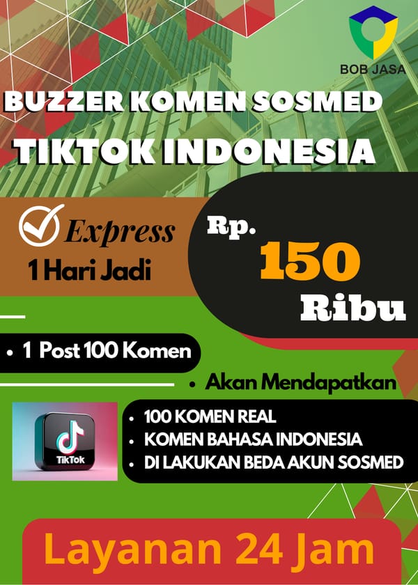 Buzzerin Pro By Bob Jasa Buzzer Komentar Postingan Komen Post Konten TikTok Instagram Facebook Murah Terdekat di Kota Kabupaten