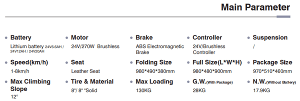 AliceCare Mobility Scooter Foldable 270W 24V 6.6Ah Lithium battery Model "Cheshire Cat" Trade Sutinen EU