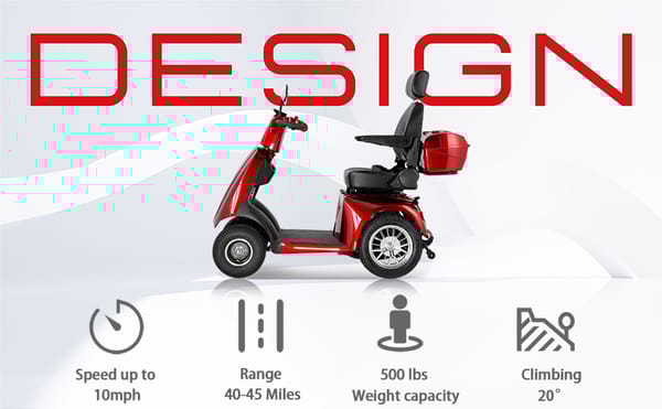 ZVGREEN JXY5D 4-Wheel Mobility Scooters Trade Sutinen EU