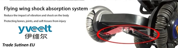 Yveelt DGN5001 250W x 2 24V 12Ah/20Ah All-Terrain Electric Wheelchair Yveelt DGN5001 250W x 2 24V 12Ah/20Ah All-Terrain Electric Wheelchair