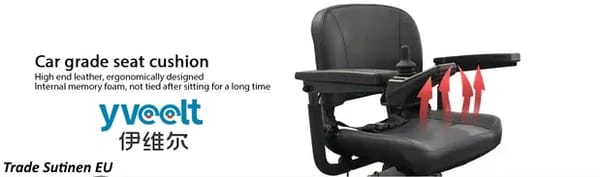 Yveelt DGN5001 250W x 2 24V 12Ah/20Ah All-Terrain Electric Wheelchair Yveelt DGN5001 250W x 2 24V 12Ah/20Ah All-Terrain Electric Wheelchair