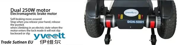 Yveelt DGN5001 250W x 2 24V 12Ah/20Ah All-Terrain Electric Wheelchair Yveelt DGN5001 250W x 2 24V 12Ah/20Ah All-Terrain Electric Wheelchair