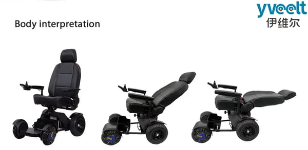 Yveelt DGN5002 250W x 2 24V 12Ah/20Ah All-Terrain Electric Wheelchair Trade Sutinen EU