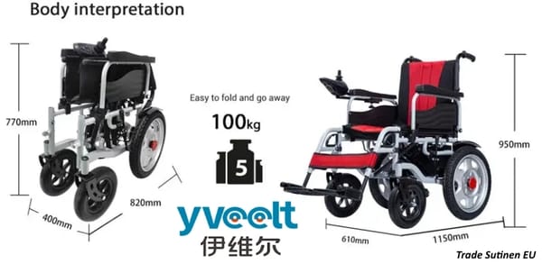 Yveelt EVR300 250W x 2 24V 12 Ah Carbon Steel