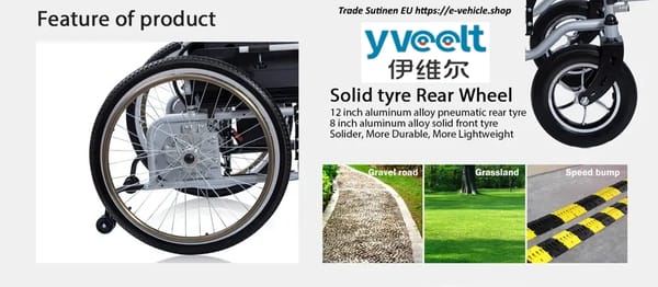 Yveelt EVR300B 250W x 2 24V 12 Ah ET300B Aluminum Alloy Wheels Mobility Electric Wheelchair Trade Sutinen EU Yveelt EVR300B 250W x 2 24V 12 Ah ET300B Aluminum Alloy Wheels Mobility Electric Wheelchair Trade Sutinen EU