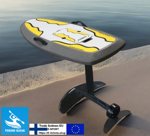 Product Detail Type: ELECTRIC HYDROFOIL Size: 174x82x96cm Weight: 75kgs Capcity: 150kg MAX speed: 50KM/H Battery voltage 72v Working time: 120min Material: Carbon fiber Power: 8KW Charging time: 2.5H Battery life: 800 times Warranty policy: The power system warranty is 12 months The battery warranty is 12 months