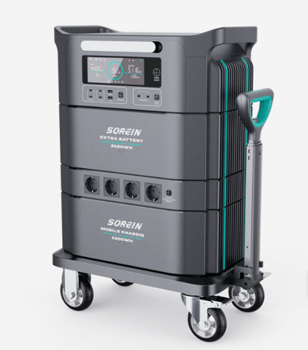 Sorein A5 5357Wh 4400W Stackable Solar Generator Power Station