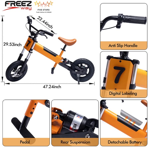 Freezway C1 Kid E-Bike 200W 24v 4Ah 12" Tire