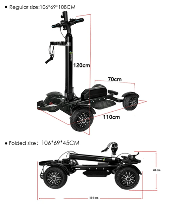 Eswing ES-M12-3 Golf Ball Electric Balance Cart 48V 20Ah LG battery