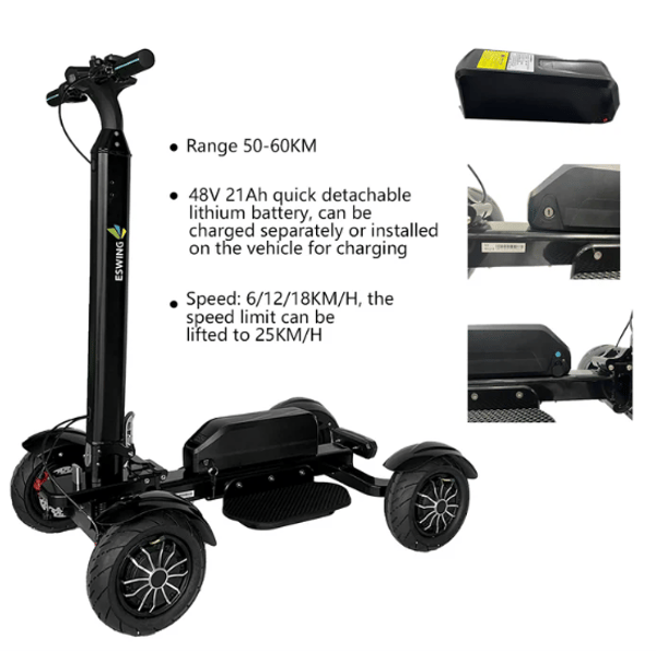 Eswing ES-M12-3 Golf Ball Electric Balance Cart 48V 20Ah LG battery