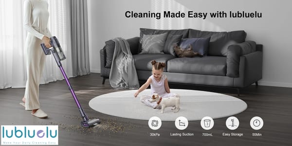 lubluelu L7 - Cordless Vacuum with 30KPa Suction, Large Dust Cup Capacity lubluelu L7 - Cordless Vacuum with 30KPa Suction, Large Dust Cup Capacity
