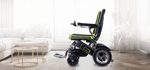 YATTLL YE-200 Lightweight Folding Wheelchair Lithium battery 24V 6Ah X 2