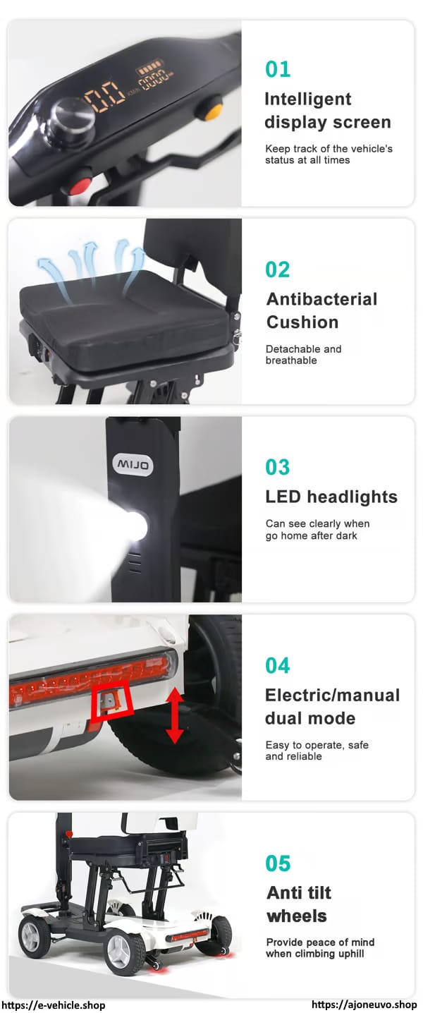 MIJO MA01 Electric Scooter Foldable 250W 24V 12Ah Trade Sutinen EU https://ajoneuvo.shop