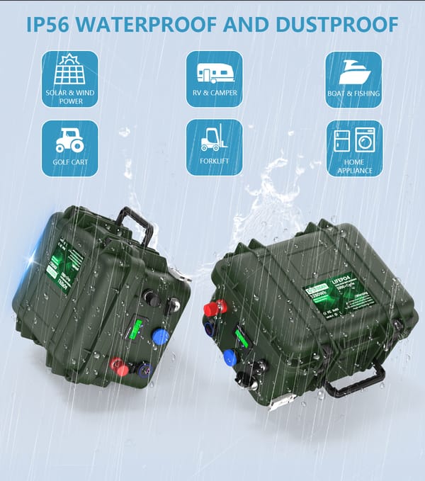 12V 100Ah 1280Wh LiFePO4 battery pack for outdoor use manufacturer Cerrnss