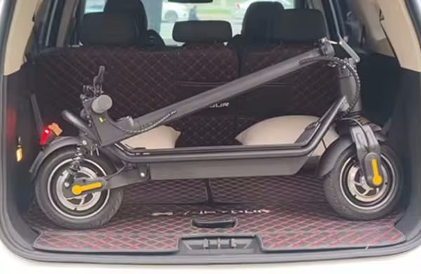 EcoRider E4-7 Max 1000W 48V/15Ah Dual Motor Foldable Electric Scooter with seat