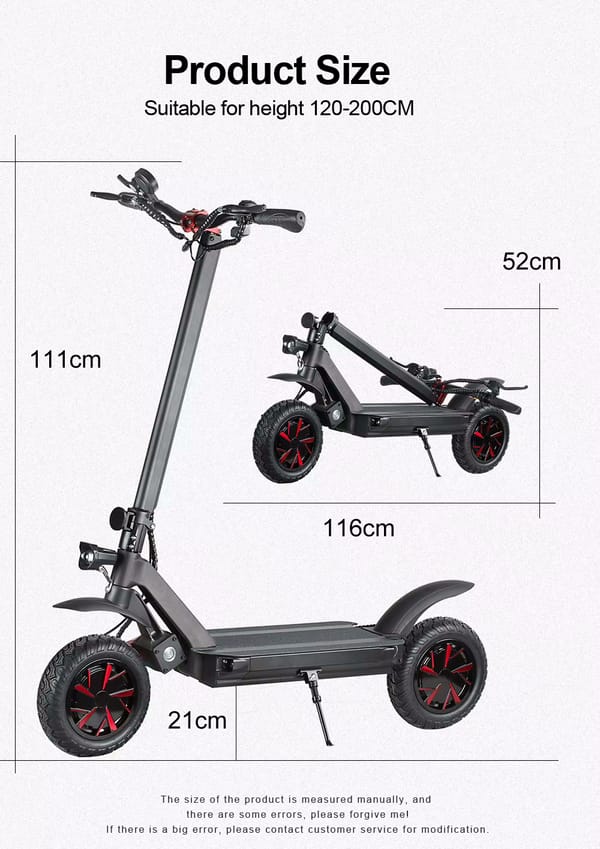 EcoRider E4-9 New Update 3600W(Dual Motor) 58.8V(Max) 23 Ah E-Scooter