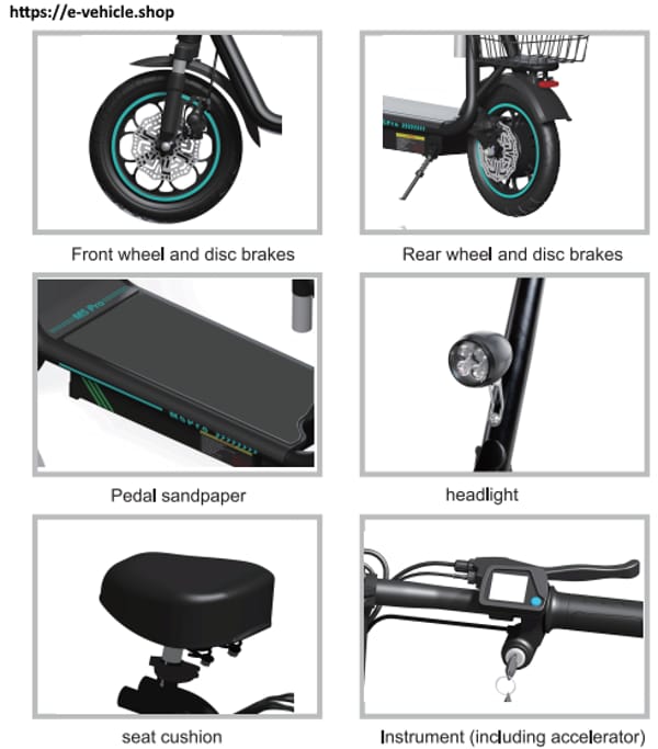JMC M5 E-Scooter 500W 13Ah Lithium battery 12" wheels, seat + basket JMC M5 E-Scooter 500W 13Ah Lithium battery 12" wheels, seat + basket