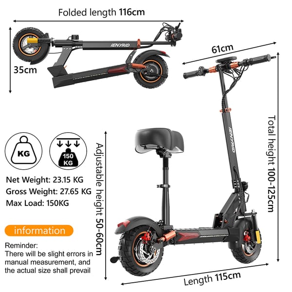 iENYRID M4 Pro S+ 2025 Electric Scooter With Seat Trade Sutinen EU