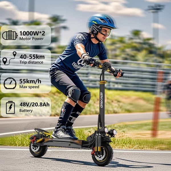 iENYRID ES6 All Terrain Electric Scooter with Seat 2000W Dual Motor 48V 20.8Ah Battery Trade Sutinen EU