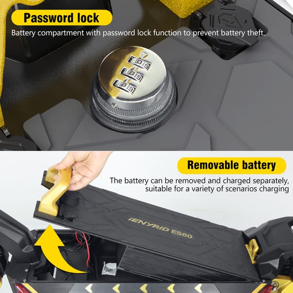 iENYRID ES60 Dual Motor Fast Electric Scooter 2400w Dual Motor 60V 23Ah LiFePO4 battery Trade Sutinen EU