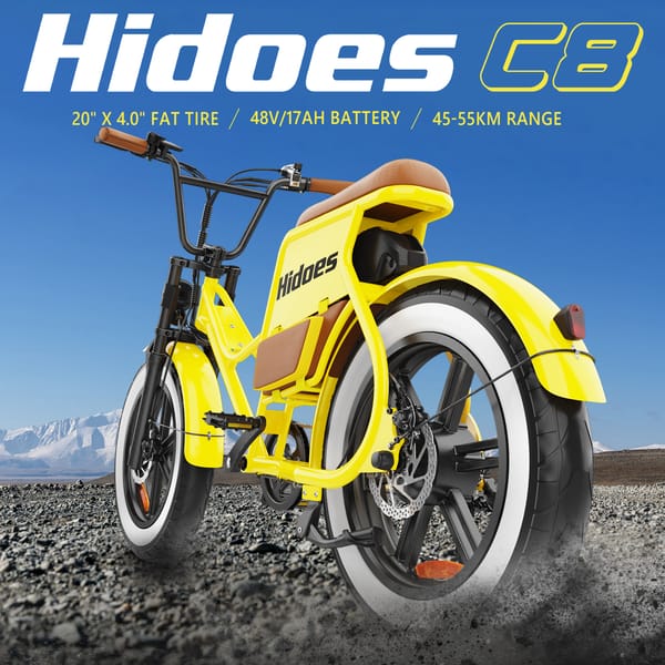 iENYRID Hidoes C8 Electric Bike 700W (250W) Battery: 48V/17Ah (Removable) Trade Sutinen EU