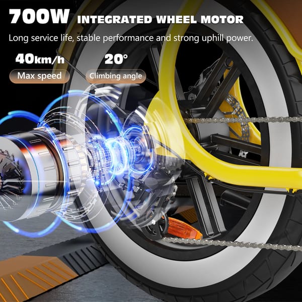 iENYRID Hidoes C8 Electric Bike 700W (250W) Battery: 48V/17Ah (Removable) Trade Sutinen EU