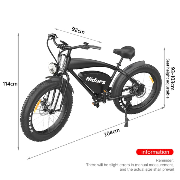 iENYRID HIDOES B3 Electric Bike 1200W 48V 18.2Ah LiFePO4 battery Trade Sutinen EU