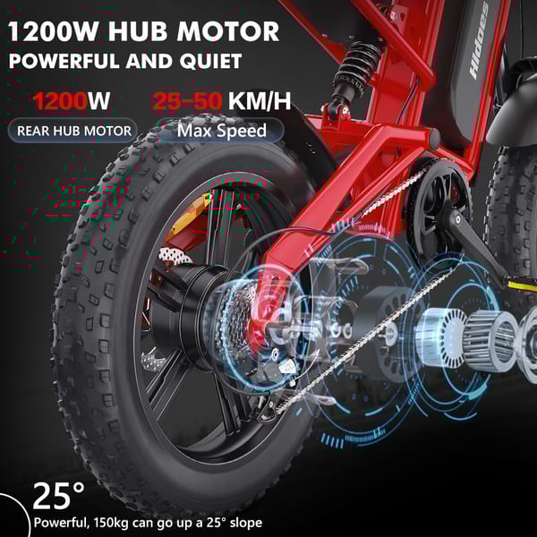 iENYRID HIDOES B6 Electric Bike 1200W 48V 15.6Ah Trade Sutinen EU