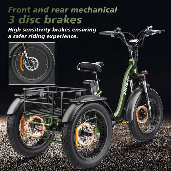 iENYRID Hidoes ET1 Foldable Eletric Tricycle 750W 48V 20AH (Removable) Trade Sutinen EU https://e-vehicle.shop