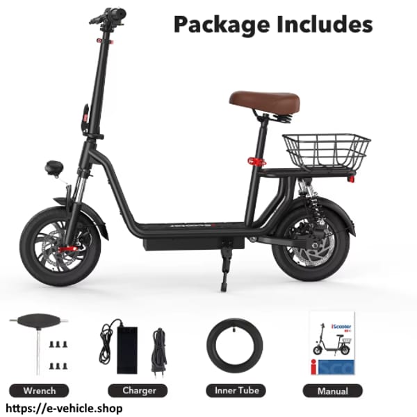 IScooter I12 500W 36V 7.5Ah Electric Scooter With Seat & Carry Basket Trade Sutinen EU IScooter I12 500W 36V 7.5Ah Electric Scooter With Seat & Carry Basket Trade Sutinen EU