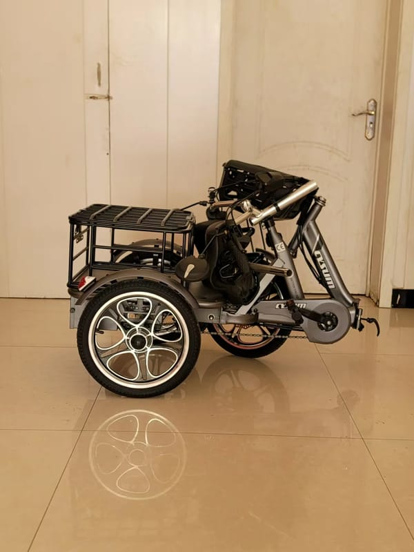 Eurobike Foldable Cargo E-Trike - 48v 12Ah 400W (250W) rear-drive, speed 23km/h Eurobike Foldable Cargo E-Trike - 48v 12Ah 400W (250W) rear-drive, speed 23km/h