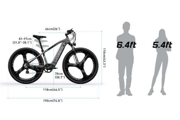 CYSUM aluminum electric city bike - 29 inch magnesium wheel, 500 watt, 40 km/h Trade Sutinen EU