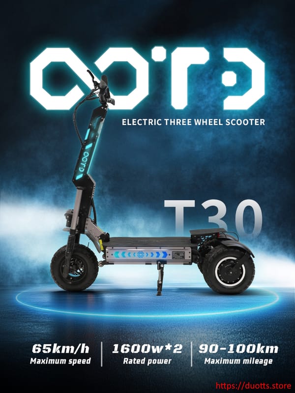 DUOTTS T30 Scooter 60V 1600W*2 (40H) 60V 31.2AH DUOTTS T30 Scooter 60V 1600W*2 (40H) 60V 31.2AH
