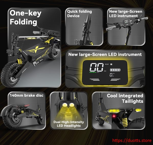 DUOTTS T10 Scooter 500W  48V 13AH Tire 11 inches (90/65-6.5) https://duotts.store DUOTTS T10 Scooter 500W  48V 13AH Tire 11 inches (90/65-6.5) https://duotts.store