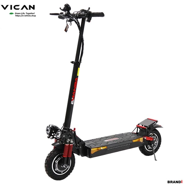VICAN eMAMBA / KU8 X4 E-Scooter 2X800W (1600W) 18Ah LiFePO4 battery 10" Tires, Water Proof IP55