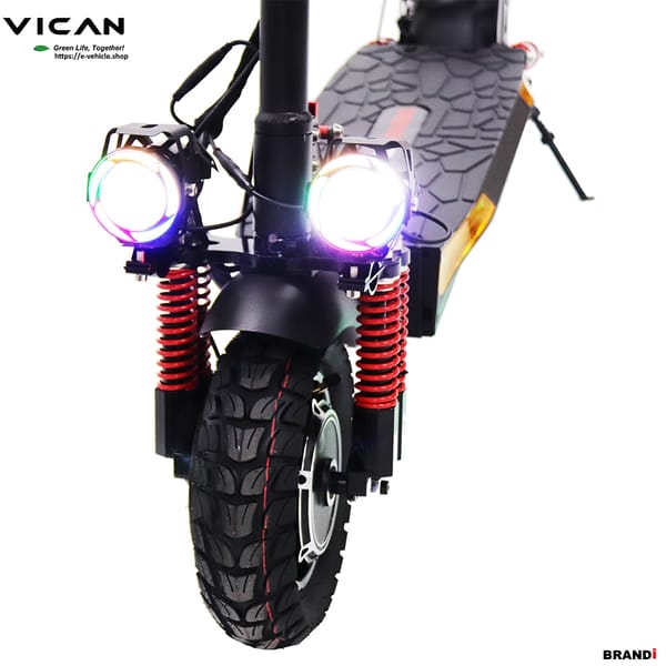 VICAN eMAMBA / KU8 X4 E-Scooter 2X800W (1600W) 18Ah LiFePO4 battery 10" Tires, Water Proof IP55
