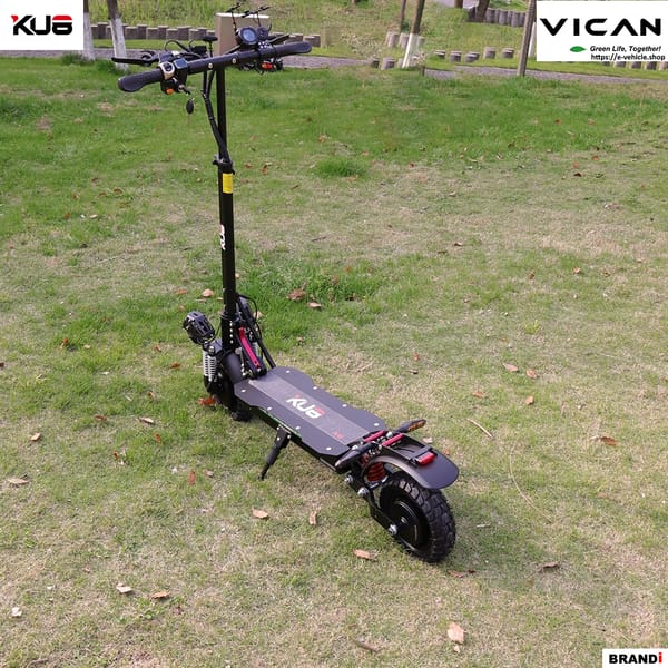 VICAN eMAMBA / KU8 X6 E-Scooter 2X1200W (2400W) 21Ah LiFePO4 battery 10" Tires, Water Proof IP55