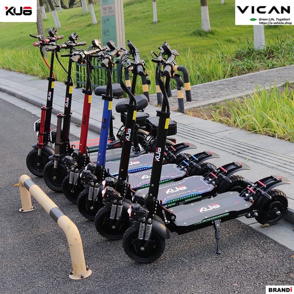 VICAN eMAMBA / KU8 X6 E-Scooter 2X1200W (2400W) 21Ah LiFePO4 battery 10" Tires, Water Proof IP55