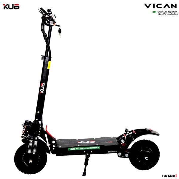 VICAN eMAMBA / KU8 X6 E-Scooter 2X1200W (2400W) 21Ah LiFePO4 battery 10" Tires, Water Proof IP55