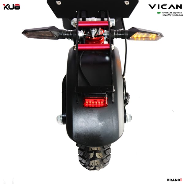 VICAN eMAMBA / KU8 X6 E-Scooter 2X1200W (2400W) 21Ah LiFePO4 battery 10" Tires, Water Proof IP55